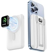 Amazon | モバイルバッテリー MagSafe対応 超薄型 8mm 軽量 小型
